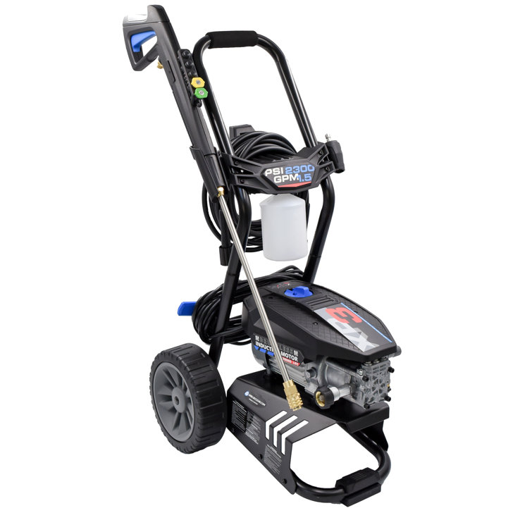 Electric pressure shop washer quick connect